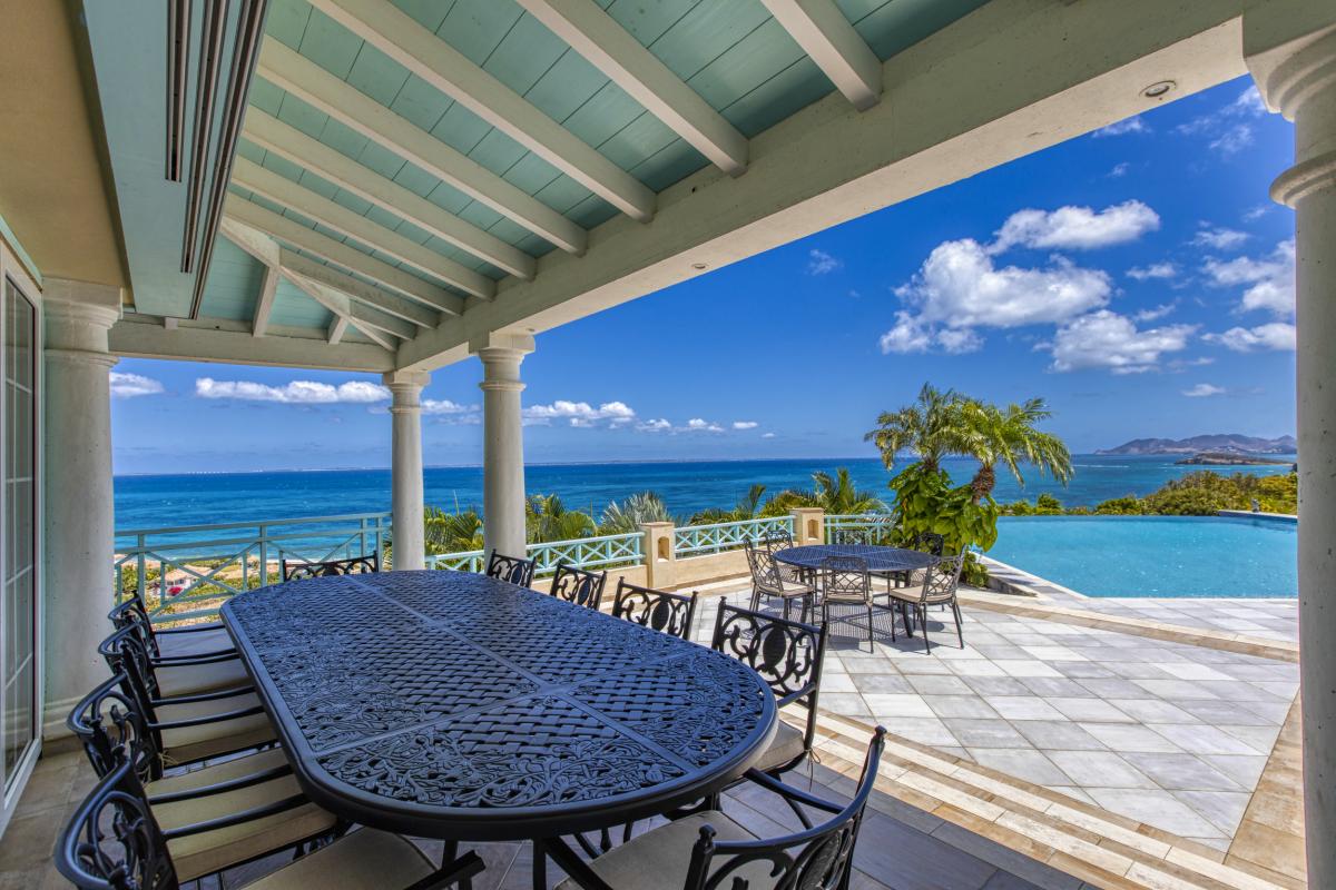 A louer villa 4 chambre Terres Basses Saint Martin_ Terrasse - 8